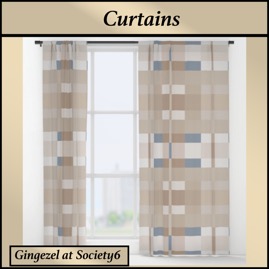 Beige color block curtains Gingezel S6.png