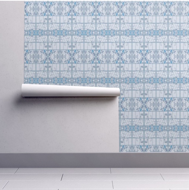 Limestone blocks wallpaper by Gingezel at Zazzle.
