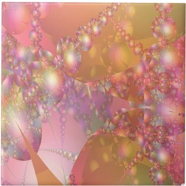 Pink and Orange Bubble Fractal Tile Gingezel at Zazzle.jpeg