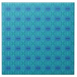 Lagoon blue geometic tile Gingezel Zazzle.jpg
